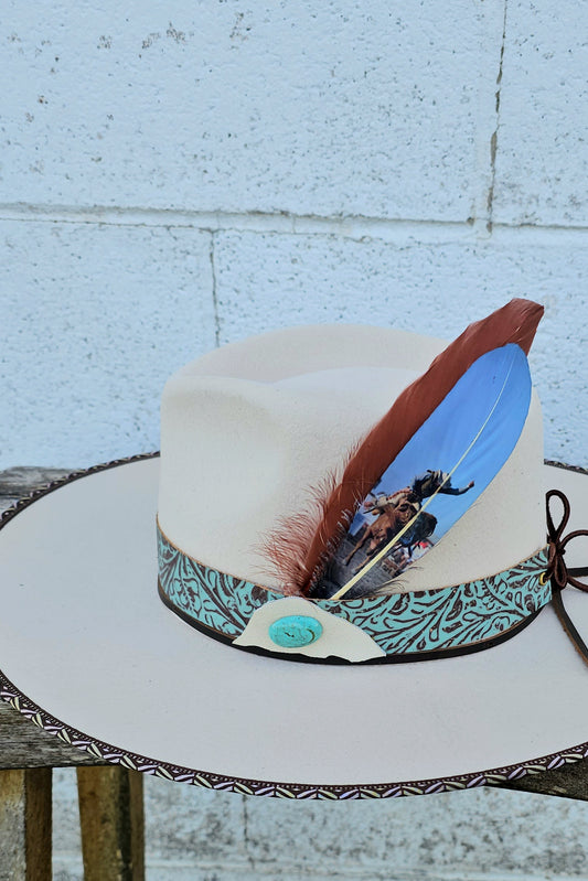 Rodeo Cowboy Hat Feather