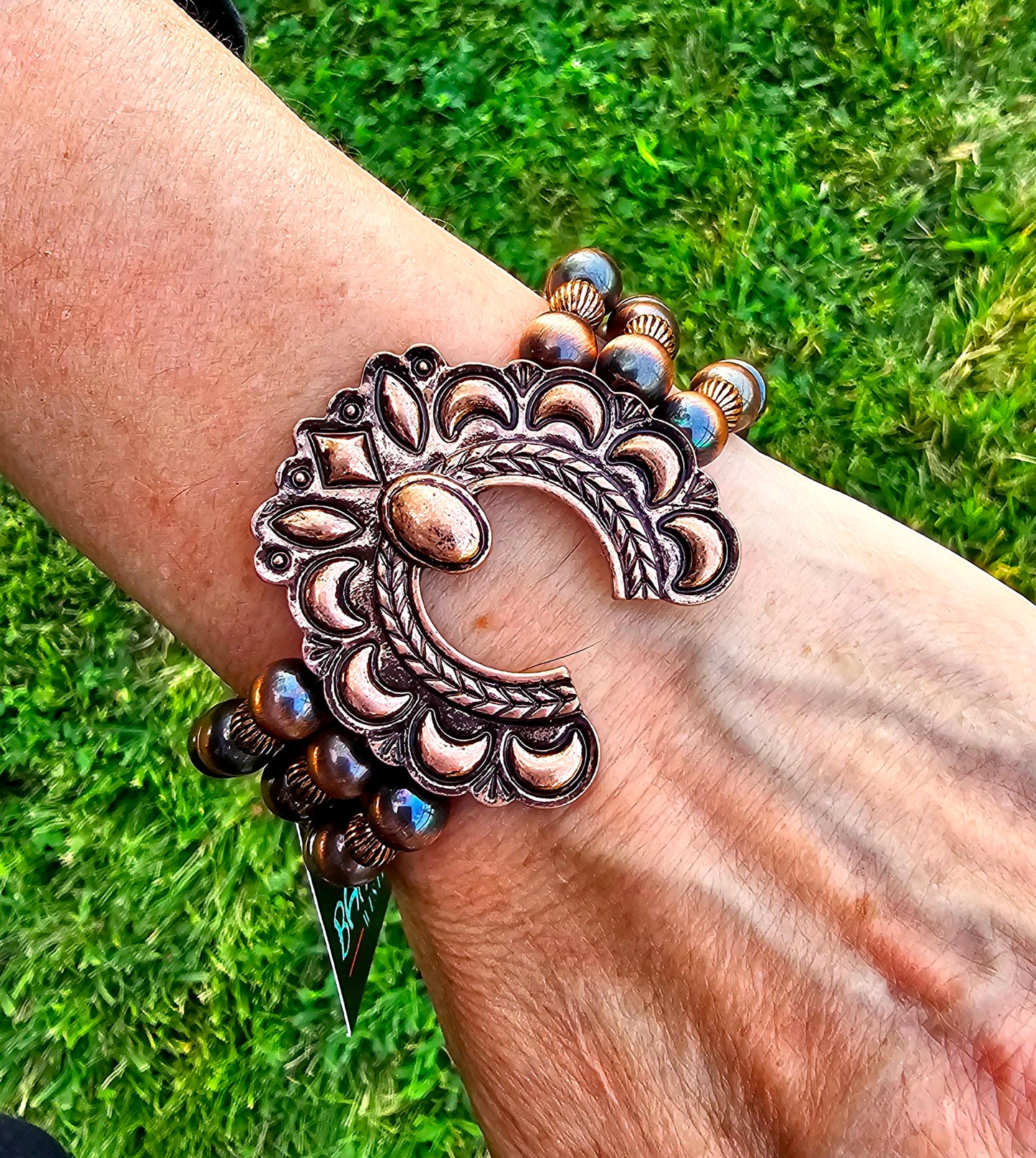 Copper Tone Cowgirl Bracelet