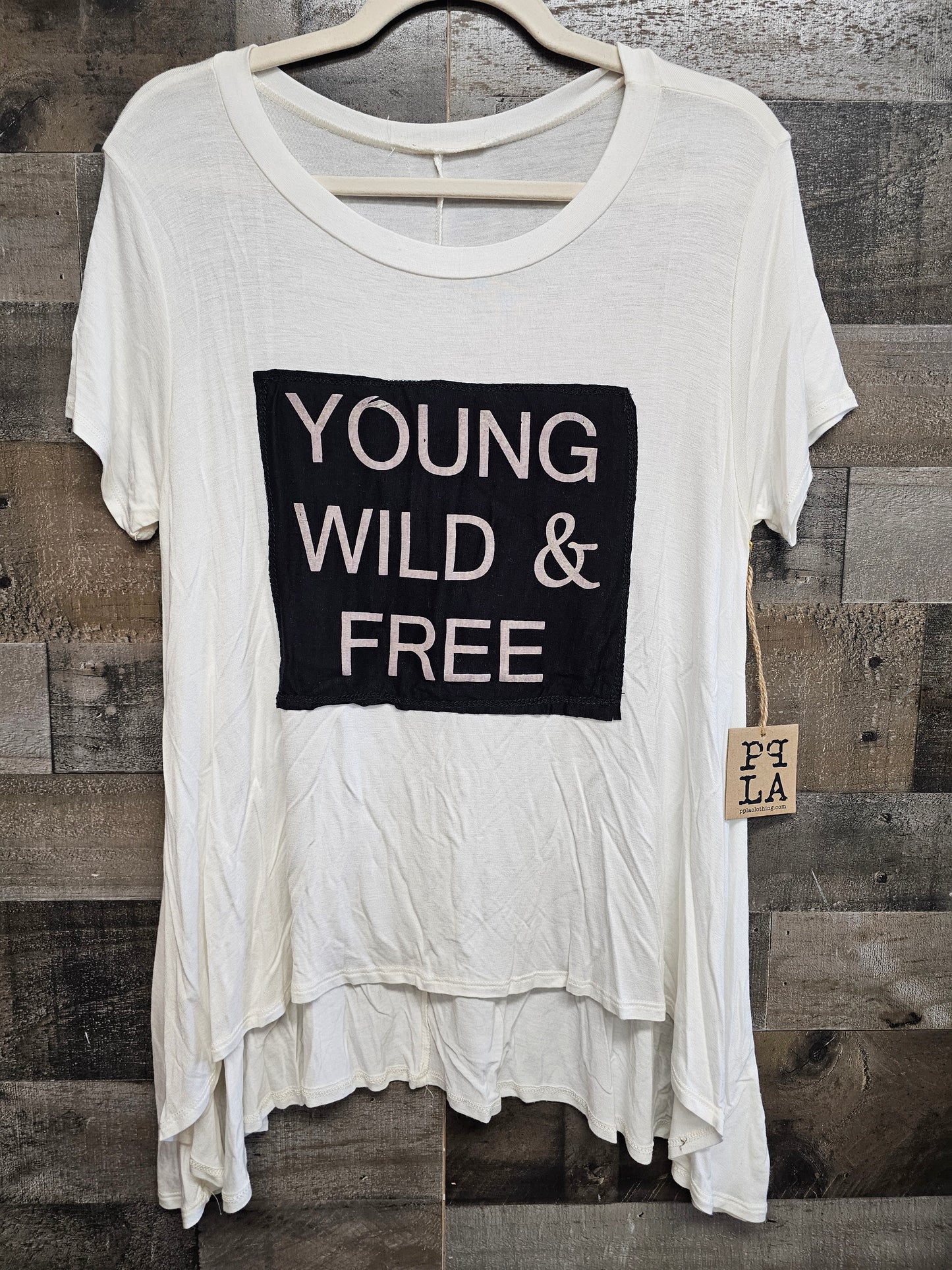 Young wild and free top size medium