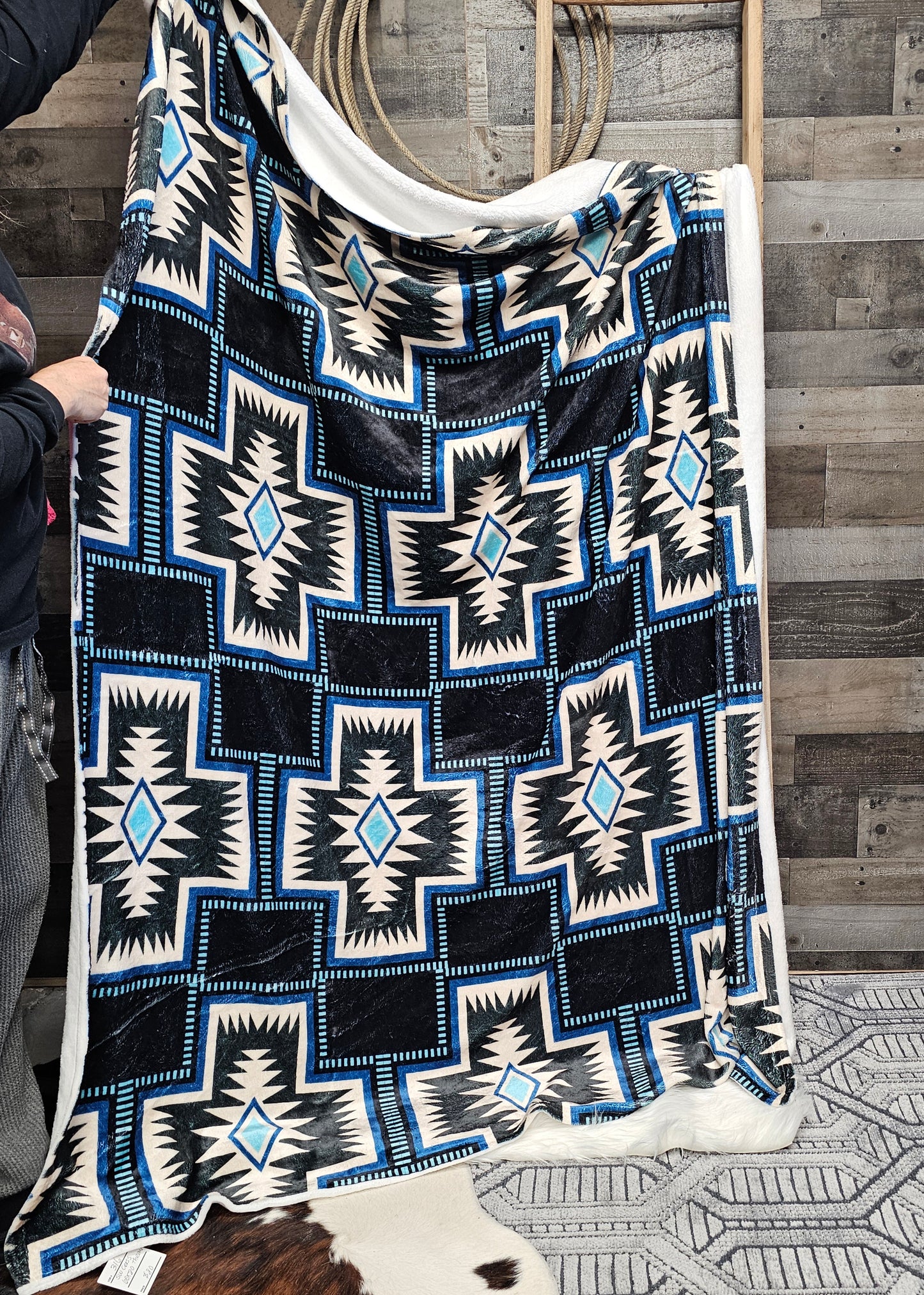 Southwestern Cross Throw Blanket 60" x 80" Sample