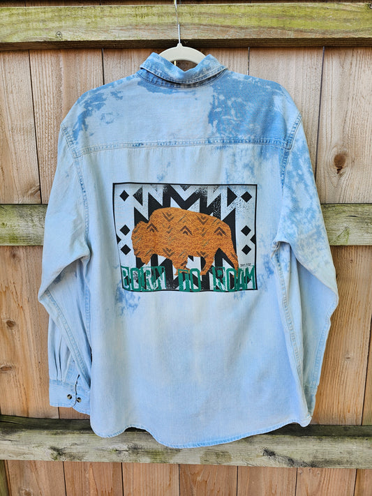 Aztec Buffalo Bleached Denim Shirt