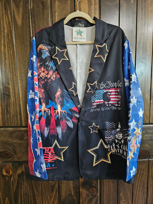 ULTRA MAGA TRUMP WOMENS BLAZER