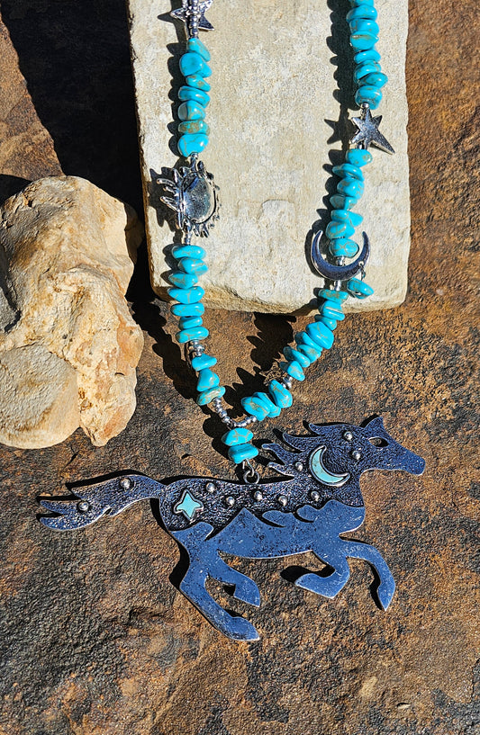 Western Horse Necklace