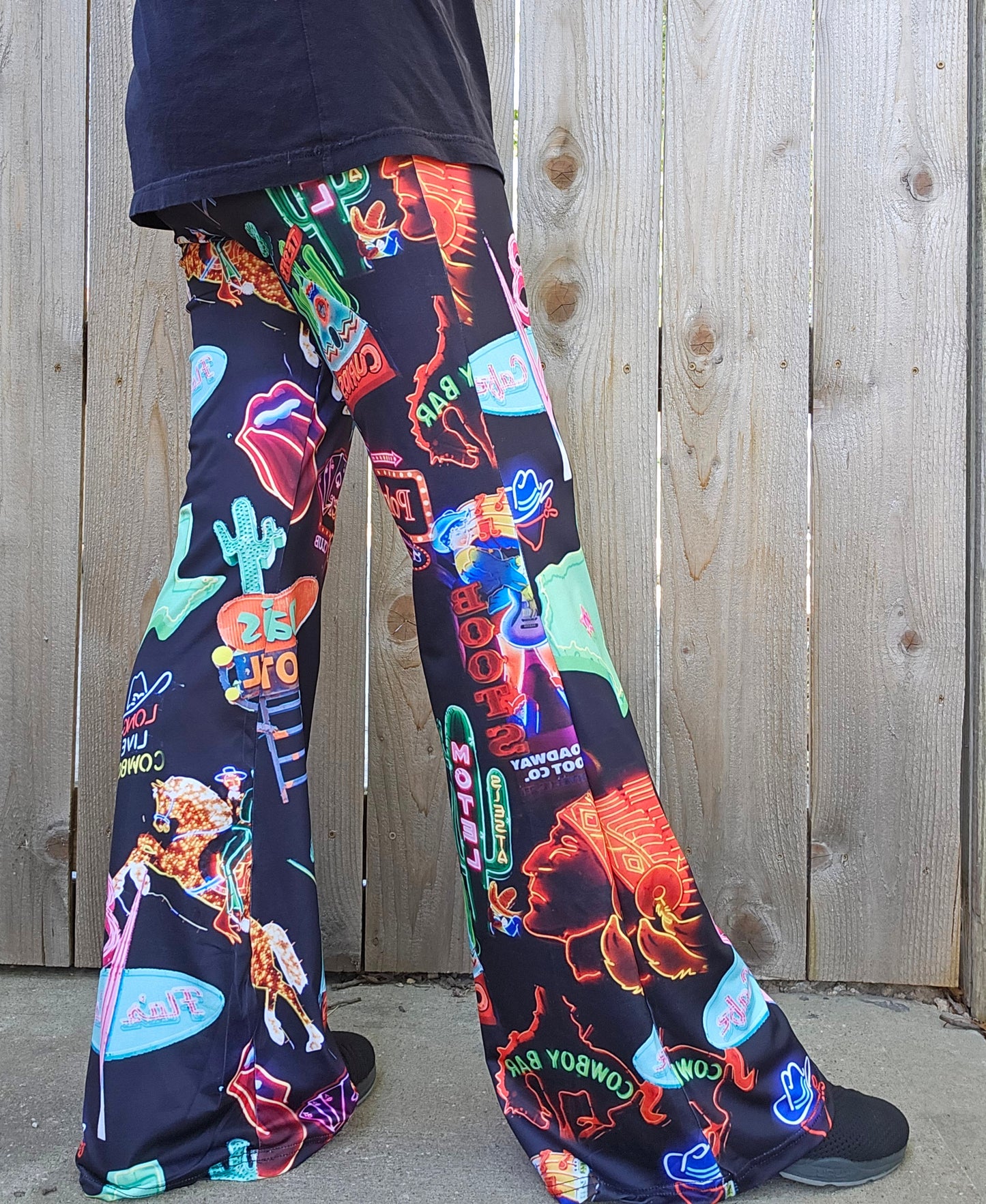 Neon Vegas Flare Pants