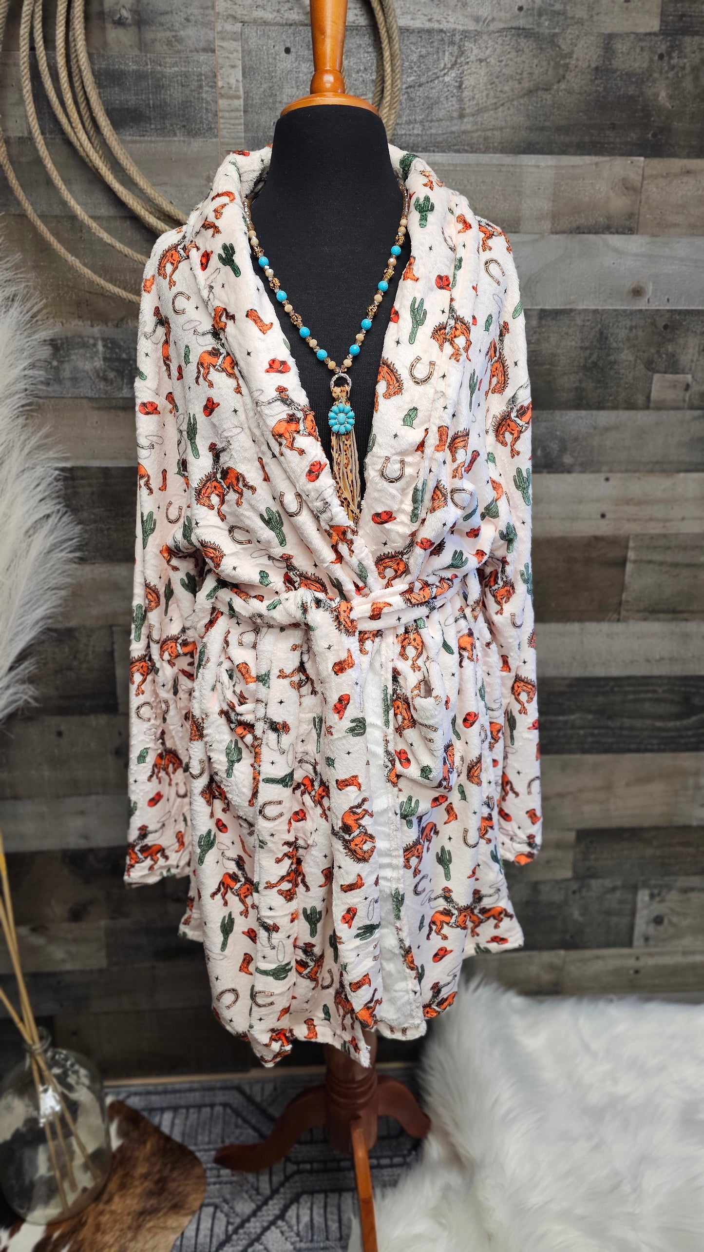 Cowboy Ranch Western Robe