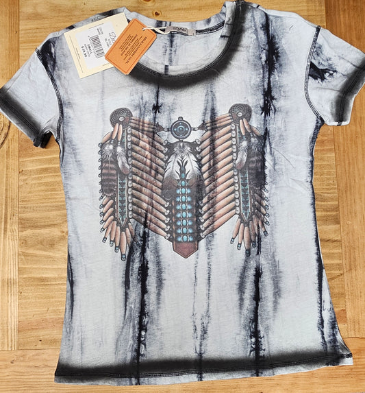 Native Design Cotton Tee S Or L