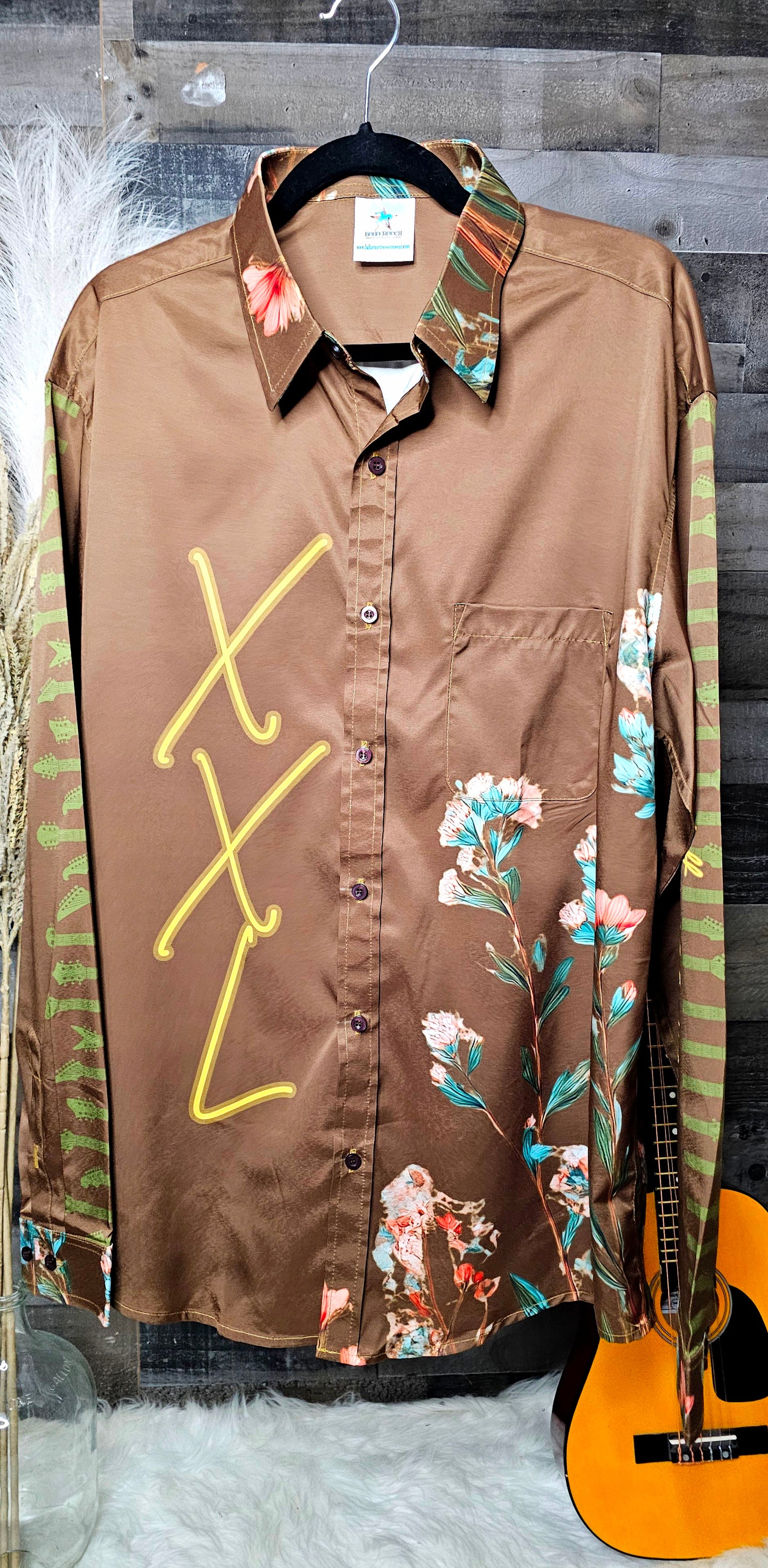 Baha Ranch Keith Anderson Officially Licensed Long Sleeve Button Up Shirt