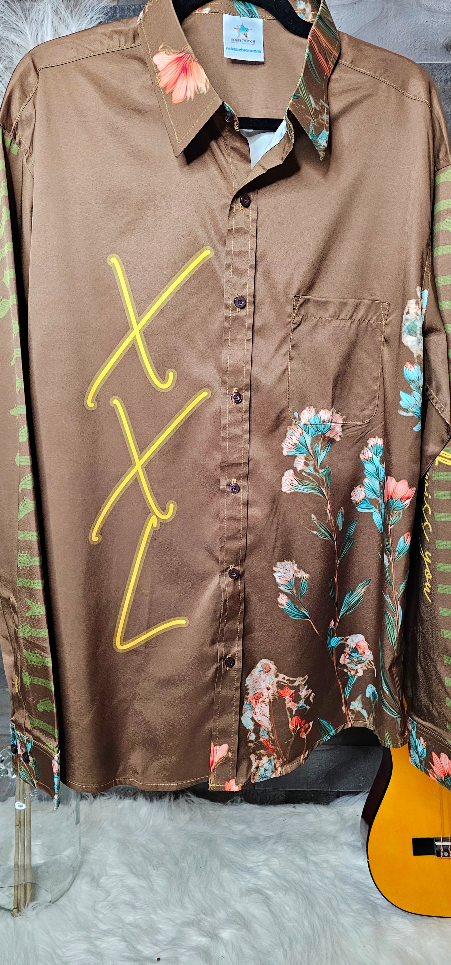 Baha Ranch Keith Anderson Officially Licensed Long Sleeve Button Up Shirt