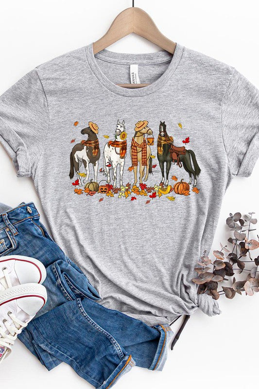 Holiday Horses Unisex Tee choice of colors