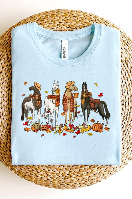Holiday Horses Unisex Tee choice of colors