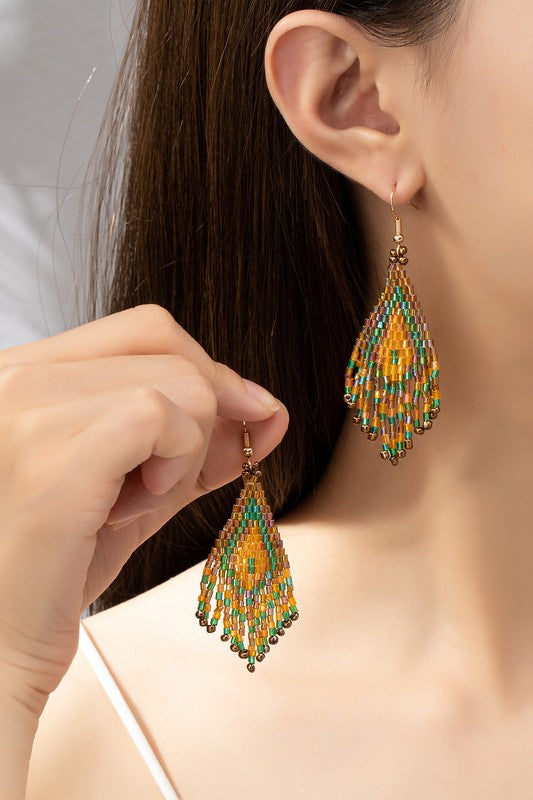 Gold Plated Filigree Design Red Color Artificial Stone Dangler Earring
