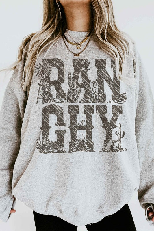 Ranchy Country Western Graphic Sweatshirt