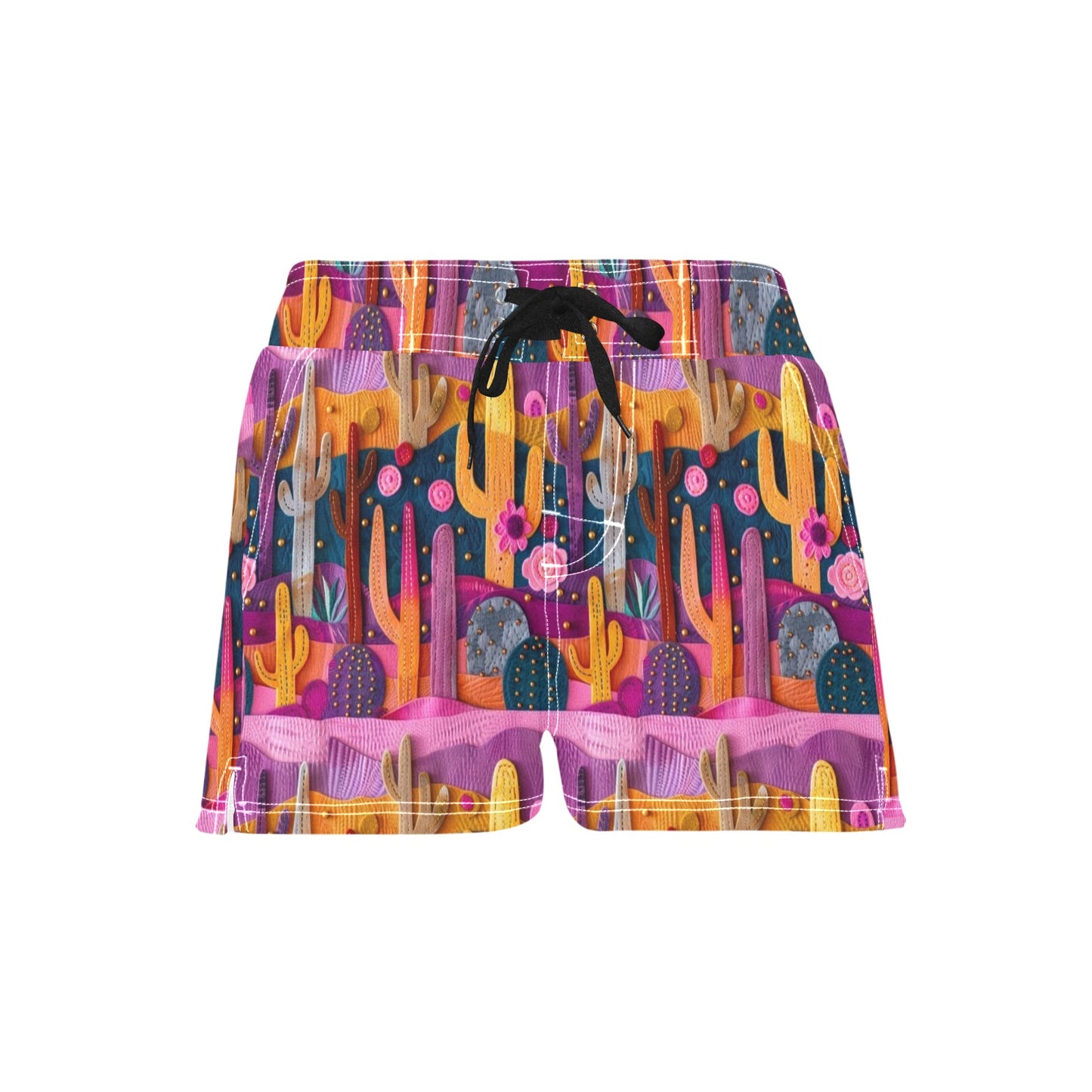 Women's Pink Cactus Beach Board Shorts