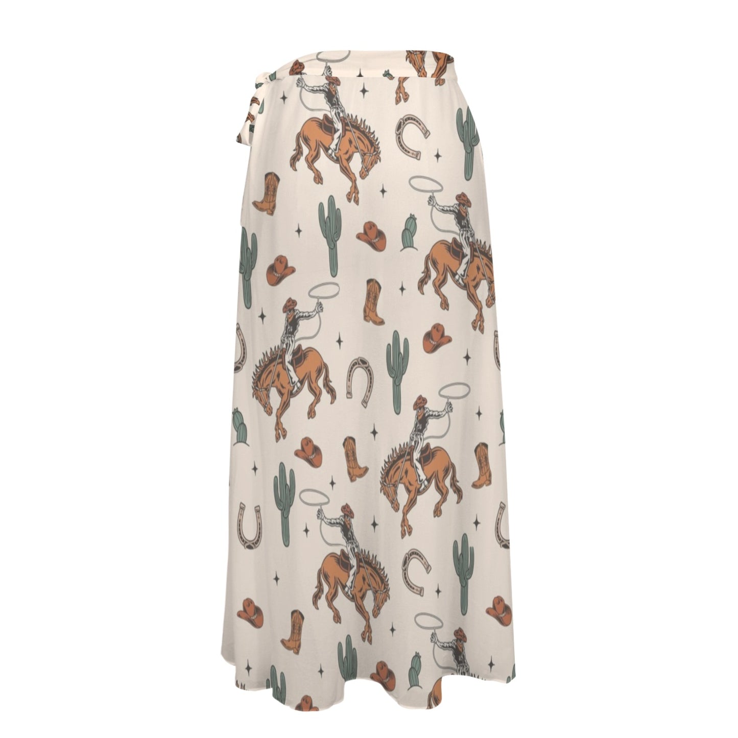 Baha Ranch Rodeo Cowboy Beach Coverup Skirt