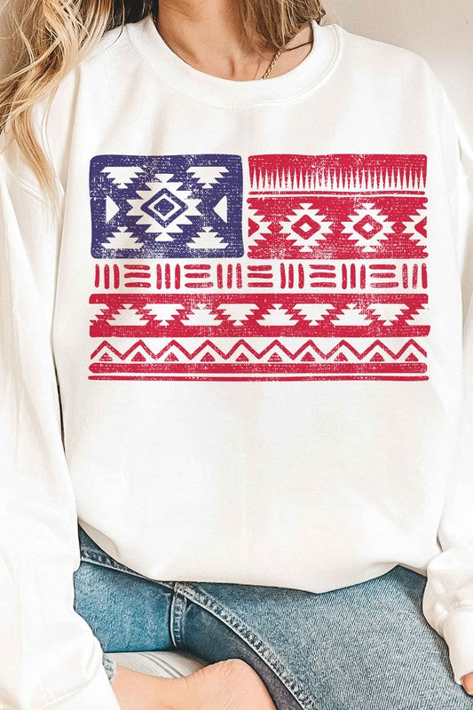 American Aztec Graphic Sweatshirt choice of colors