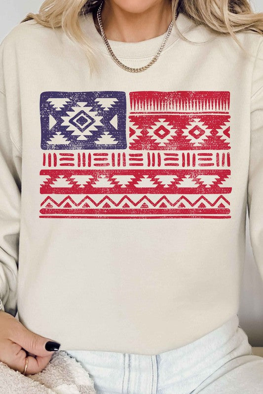 American Aztec Graphic Sweatshirt choice of colors