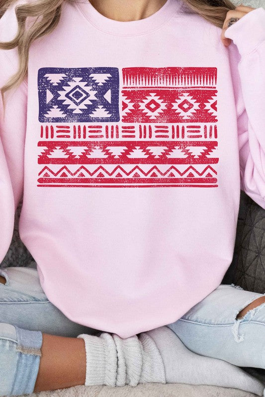 American Aztec Graphic Sweatshirt choice of colors