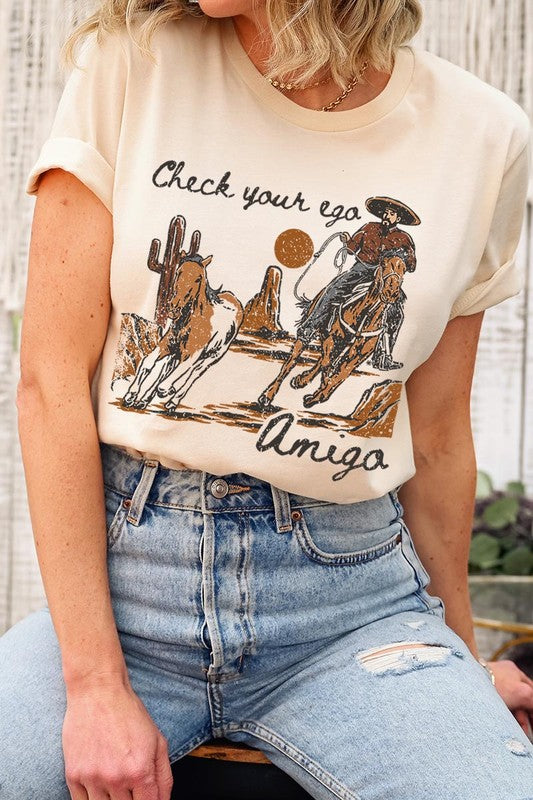 Ego Amigo Cowboy Western Graphic T Shirts