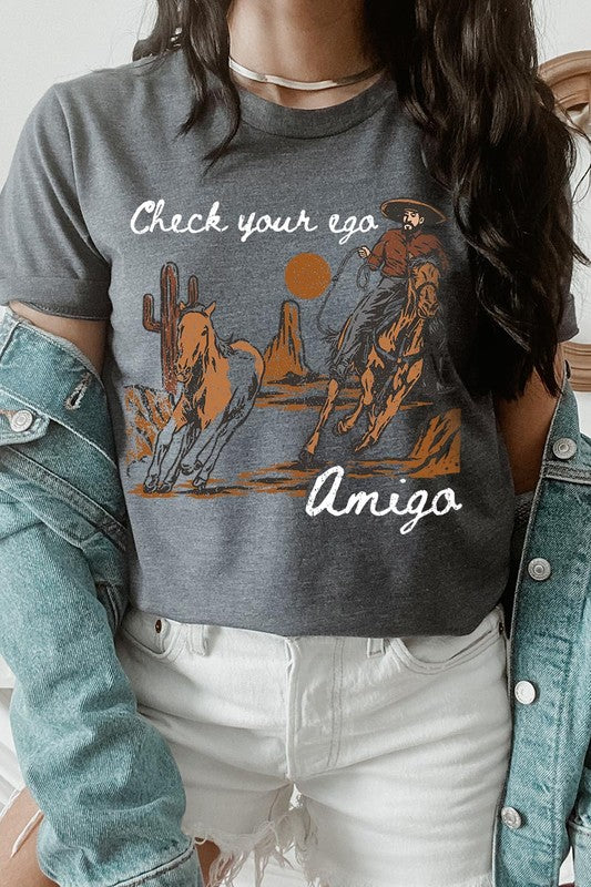 Ego Amigo Cowboy Western Graphic T Shirts