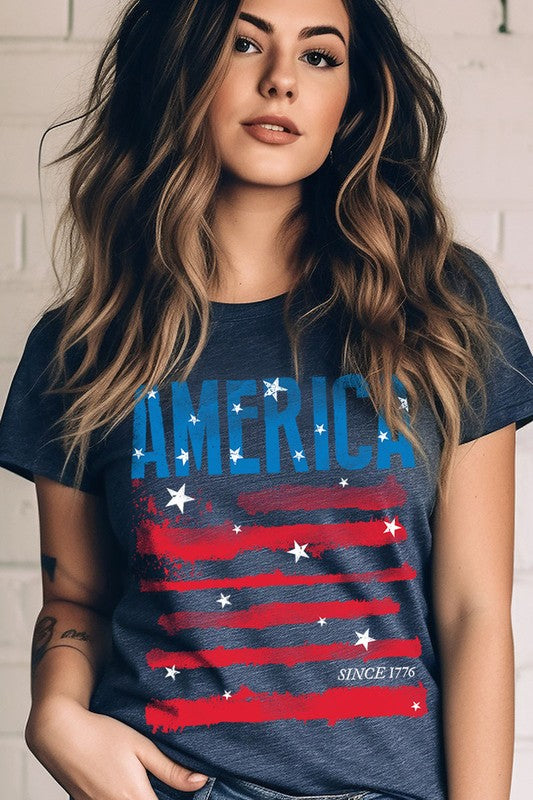 America Since 1776 Graphic T Shirts  choice of colors