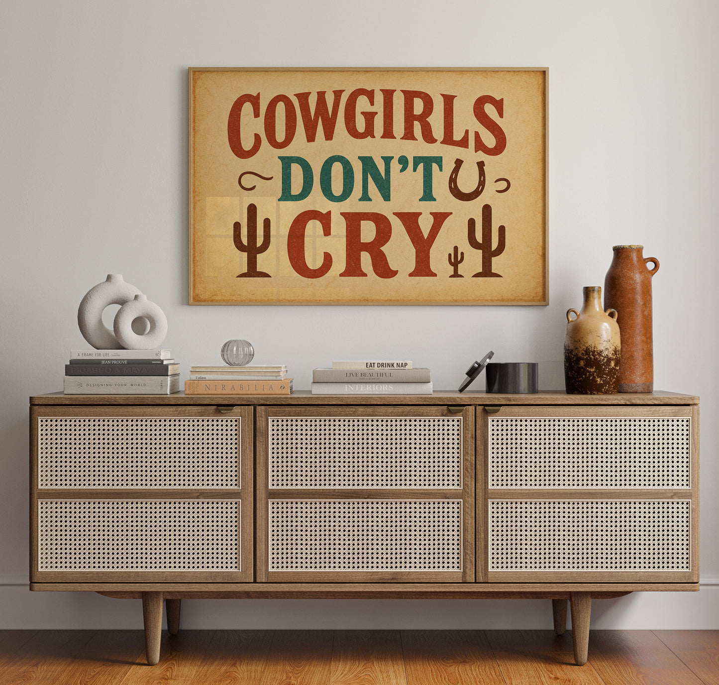 Cowgirls Don’t Cry Western Print