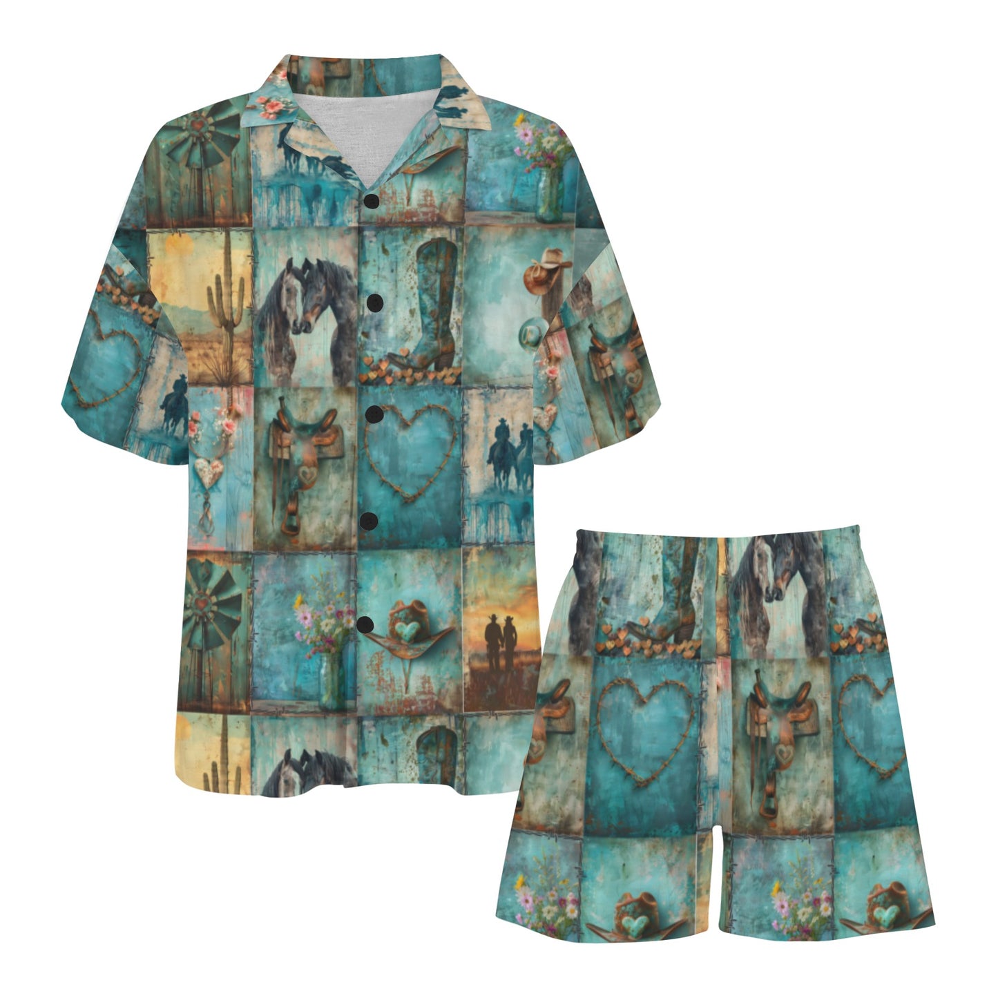 Baha Ranch Turquoise Dreams Womens Pajamas Made in America
