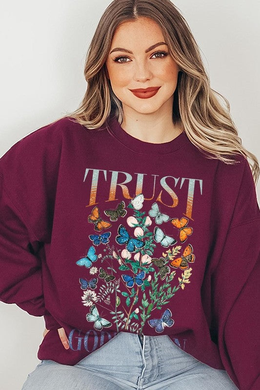 Trust God's Plan Christian Graphic Sweatshirt