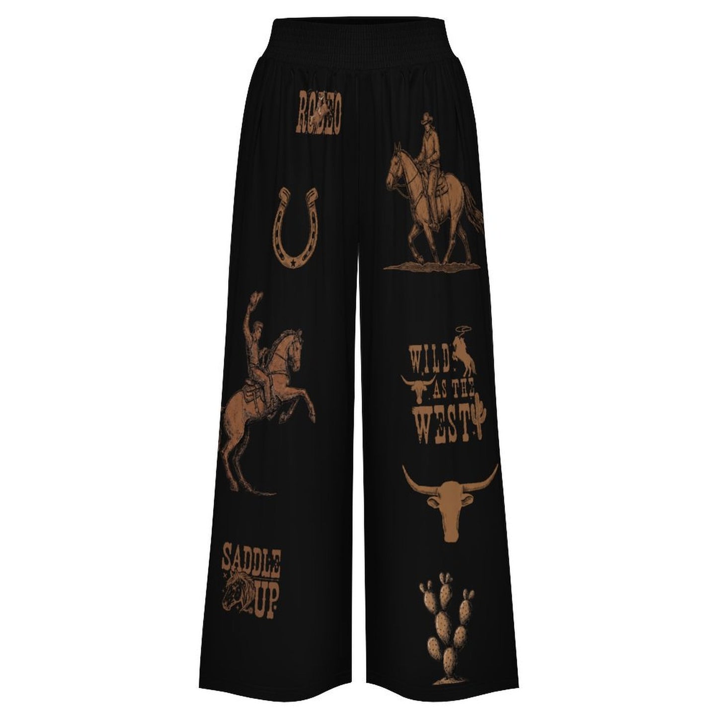 Baha Ranch All Western High Waisted Wide Leg Pants