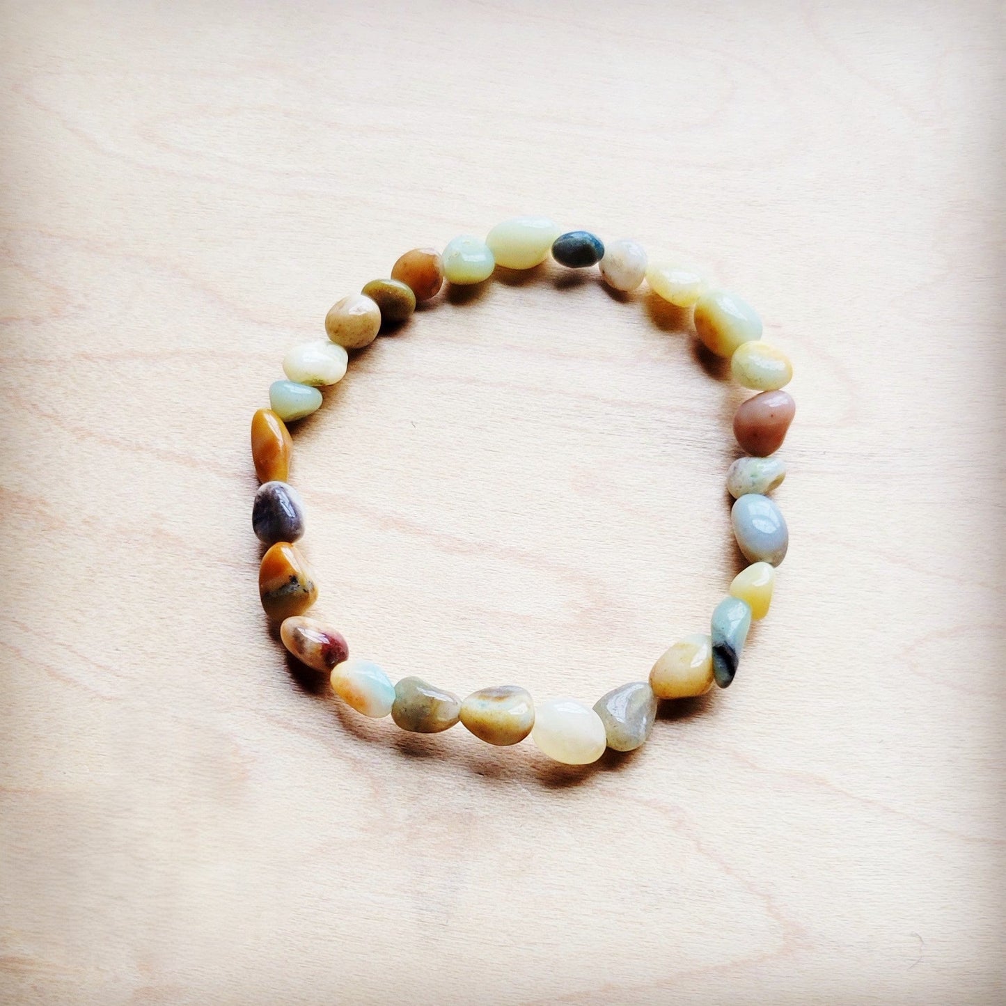 The Jewelry Junkie Amazonite Beaded Stretch Bracelet 807k