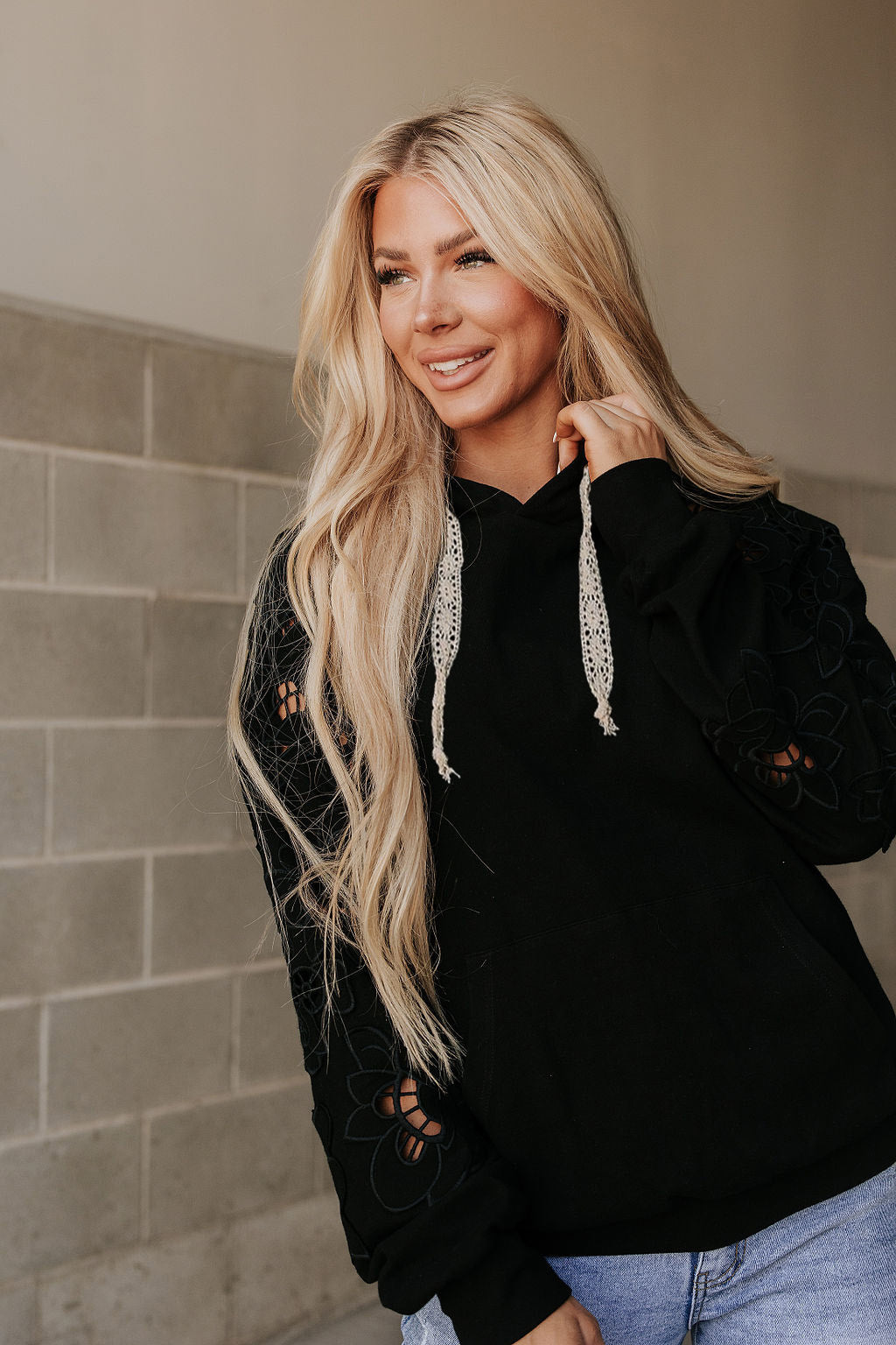 Ampersand Avenue University Hoodie - Love Story Black