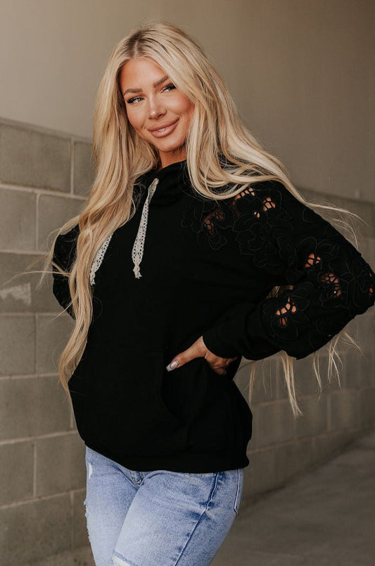 Ampersand Avenue University Hoodie - Love Story Black