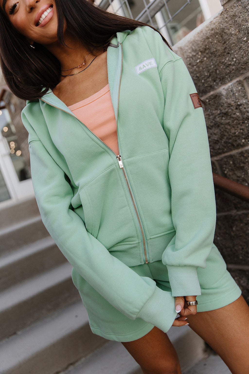 Ampersand Avenue Comfort Zone FullZip - Mint