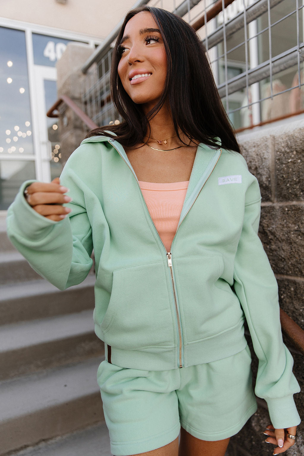 Ampersand Avenue Comfort Zone FullZip - Mint