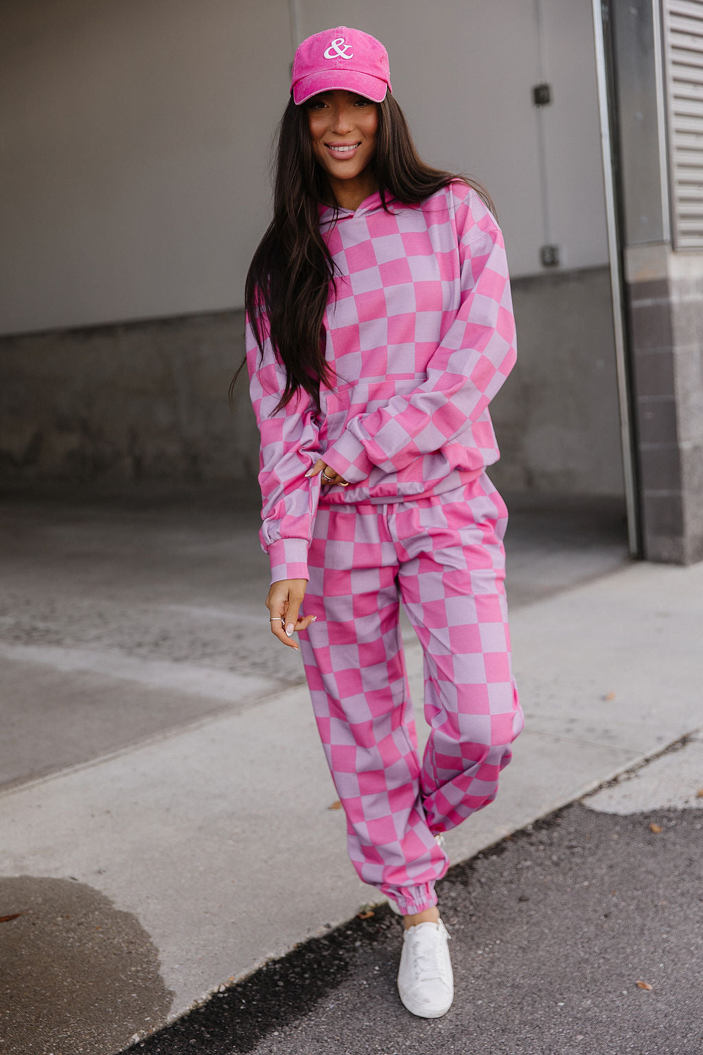 Ampersand Avenue University Joggers - Rosy Daydream