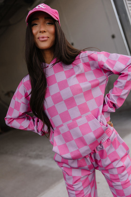 Ampersand Avenue University Hoodie - Rosy Daydream