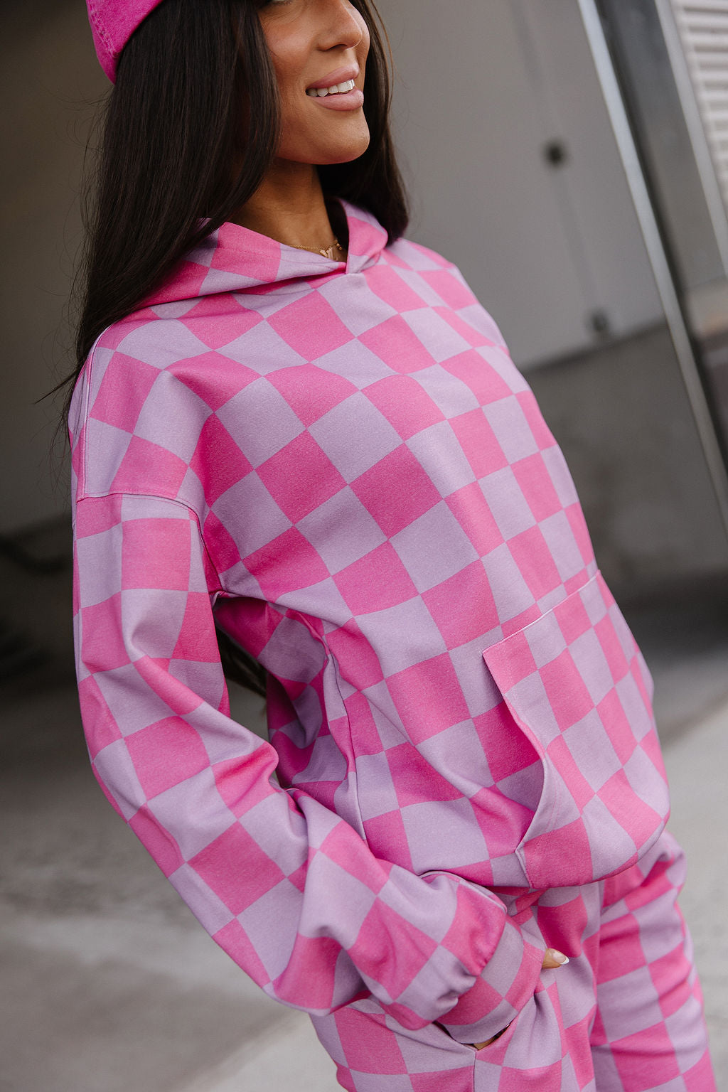 Ampersand Avenue University Hoodie - Rosy Daydream