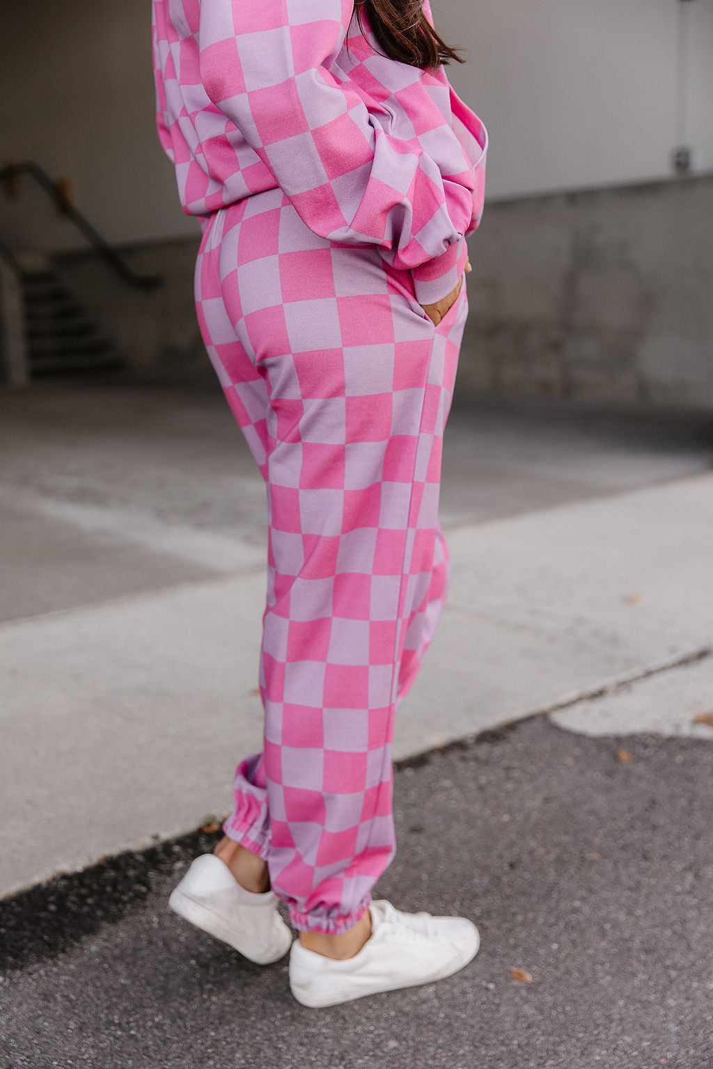Ampersand Avenue University Joggers - Rosy Daydream