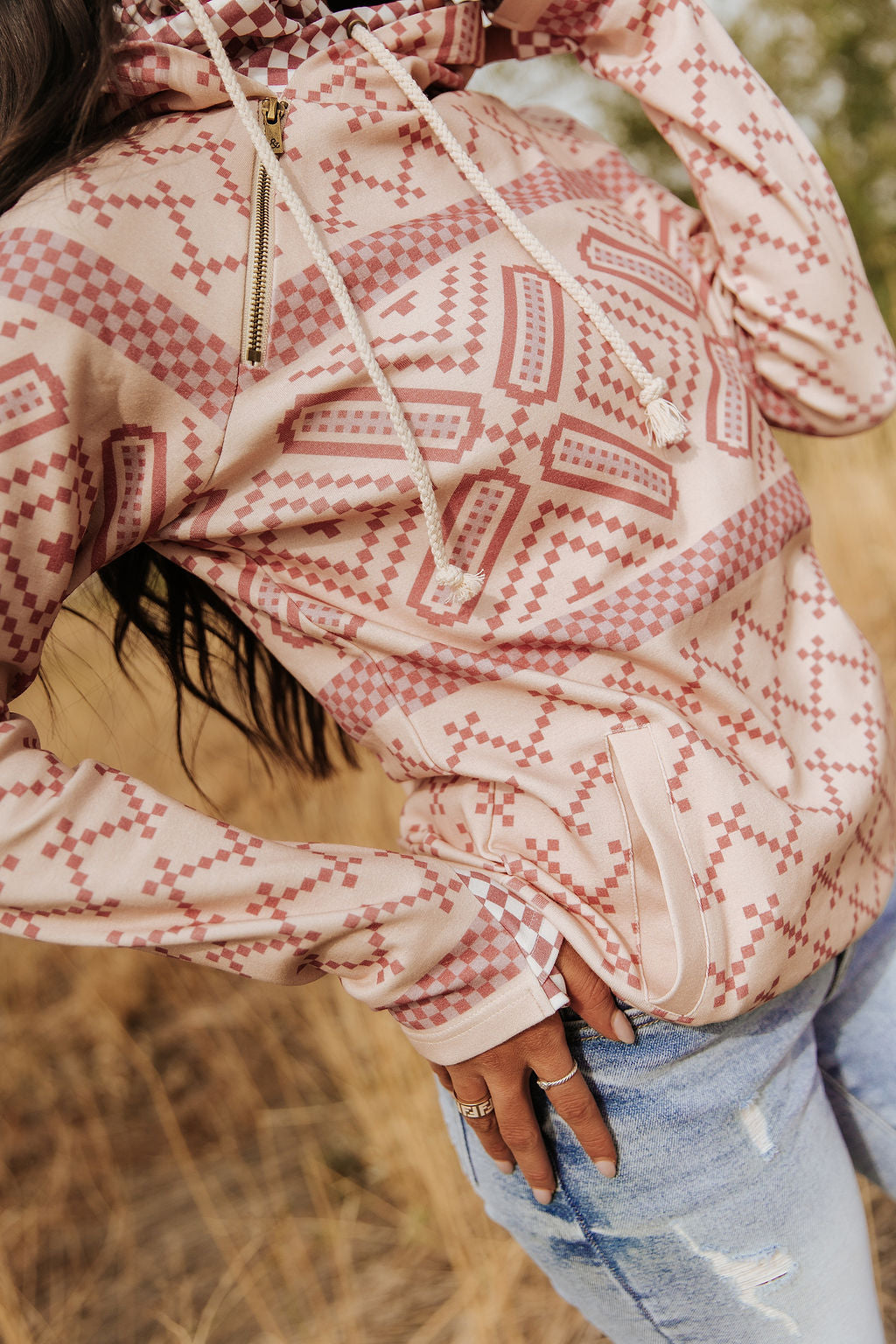 Ampersand Avenue Western DoubleHood™ Sweatshirt - Prairie Princess
