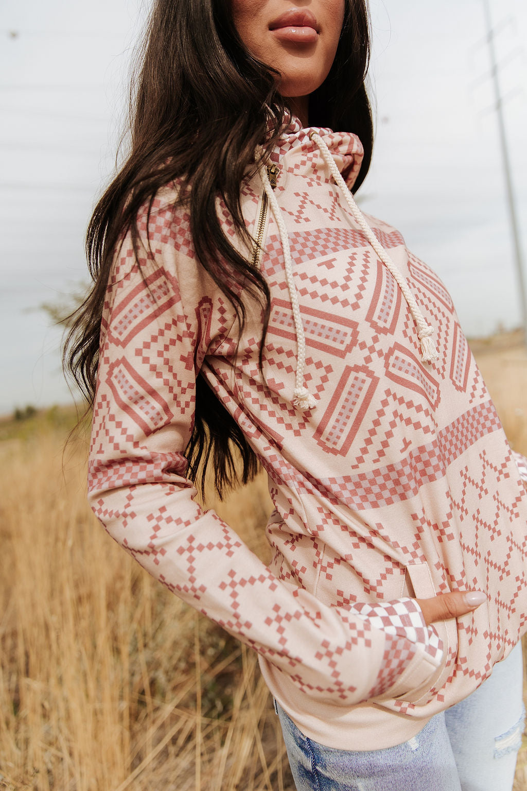 Ampersand Avenue Western DoubleHood™ Sweatshirt - Prairie Princess