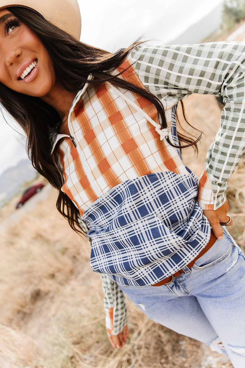 Ampersand Avenue HalfZip Sweatshirt - Cowpoke Cutie