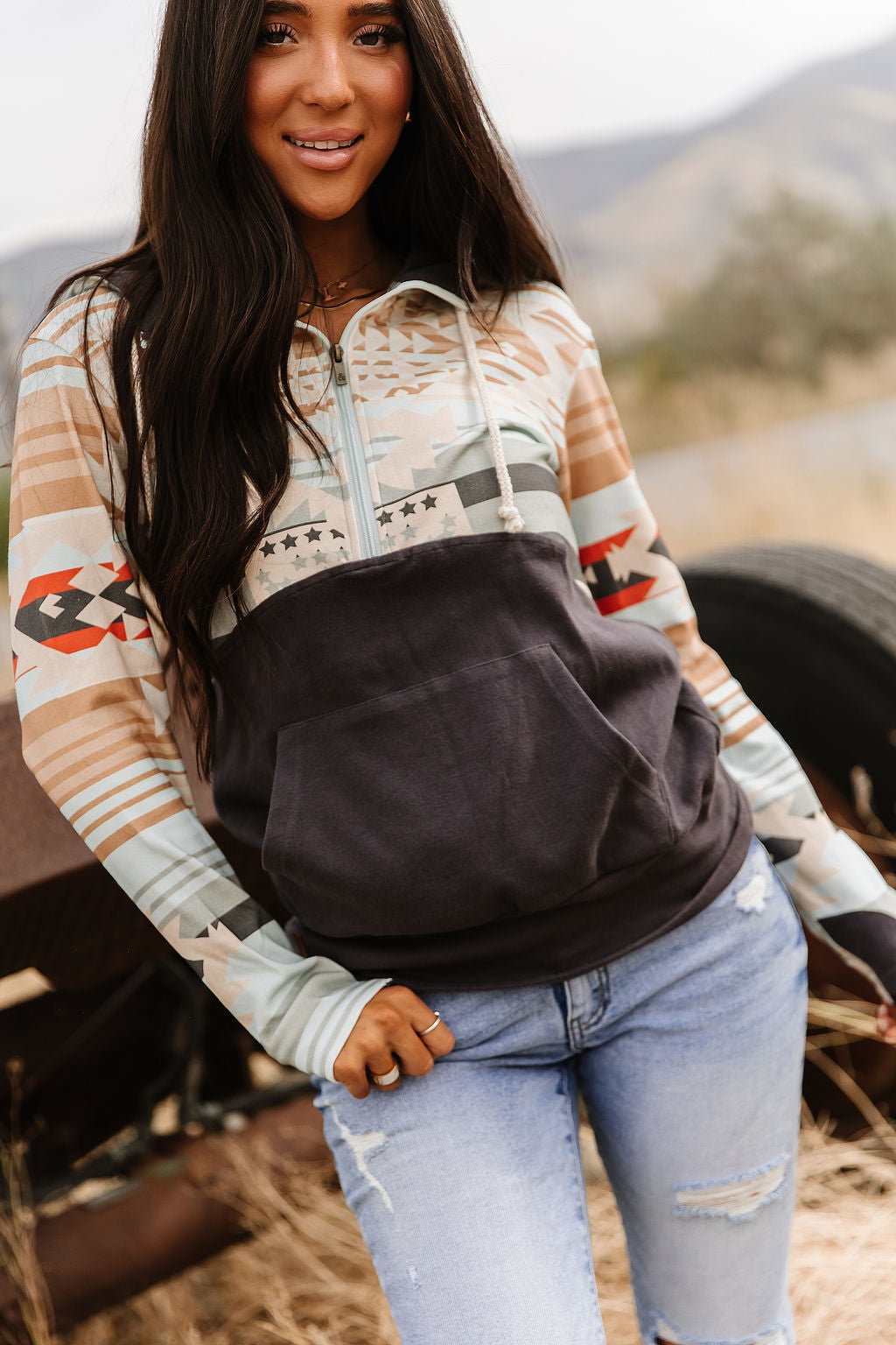 Ampersand Avenue HalfZip Sweatshirt - Wrangle It