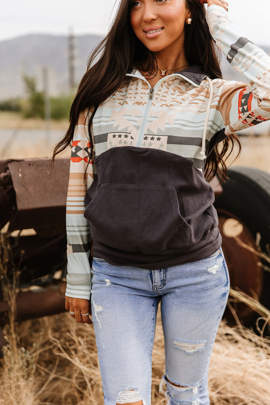 Ampersand Avenue HalfZip Sweatshirt - Wrangle It
