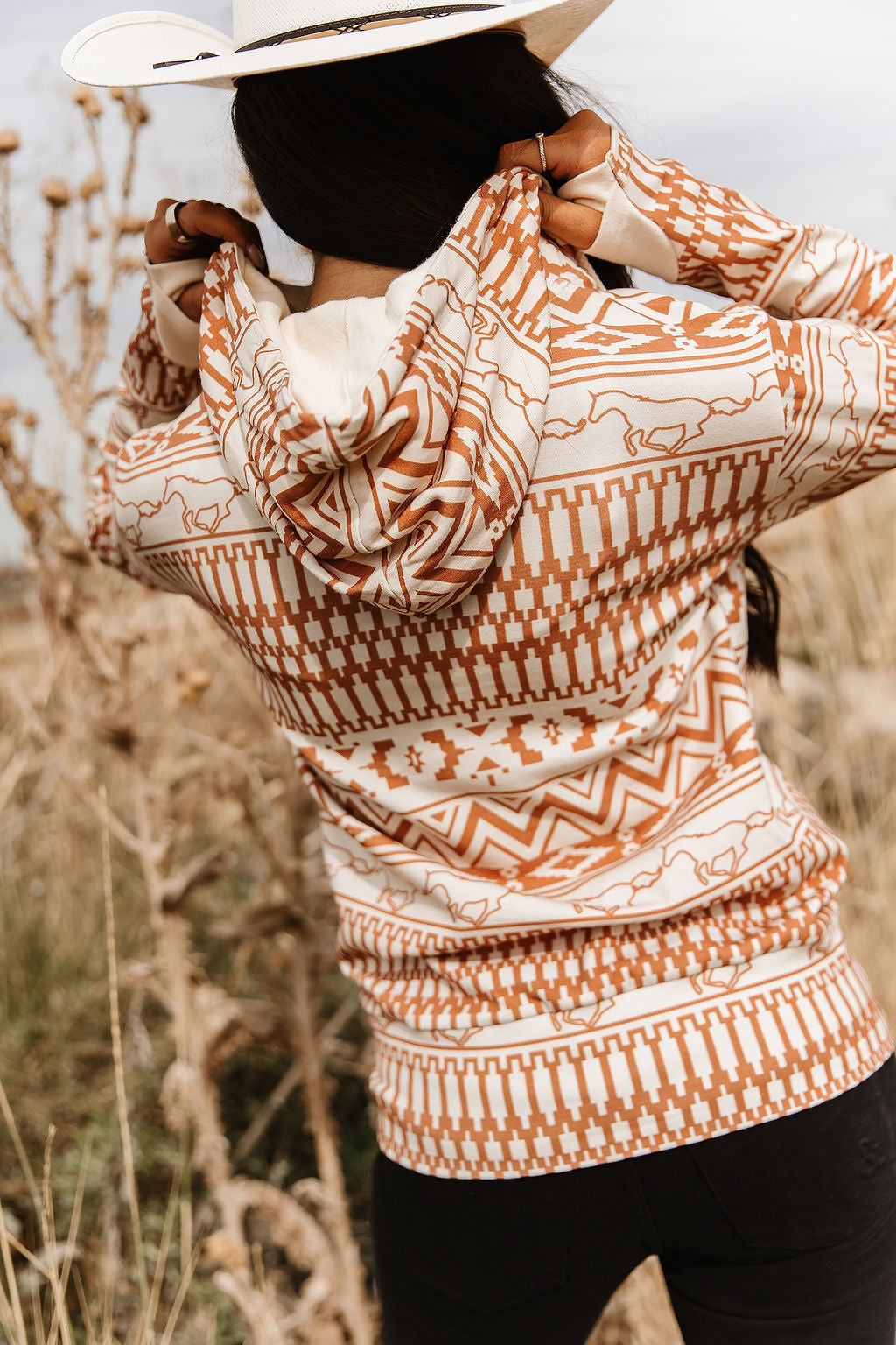Ampersand Avenue HalfZip Sweatshirt - Bronco Babe