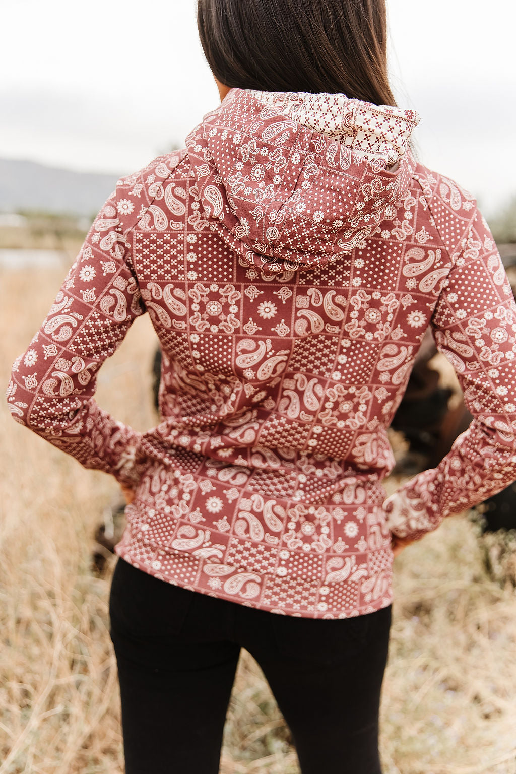 Ampersand Avenue DoubleHood™ Western Sweatshirt - Cowboy Kisses
