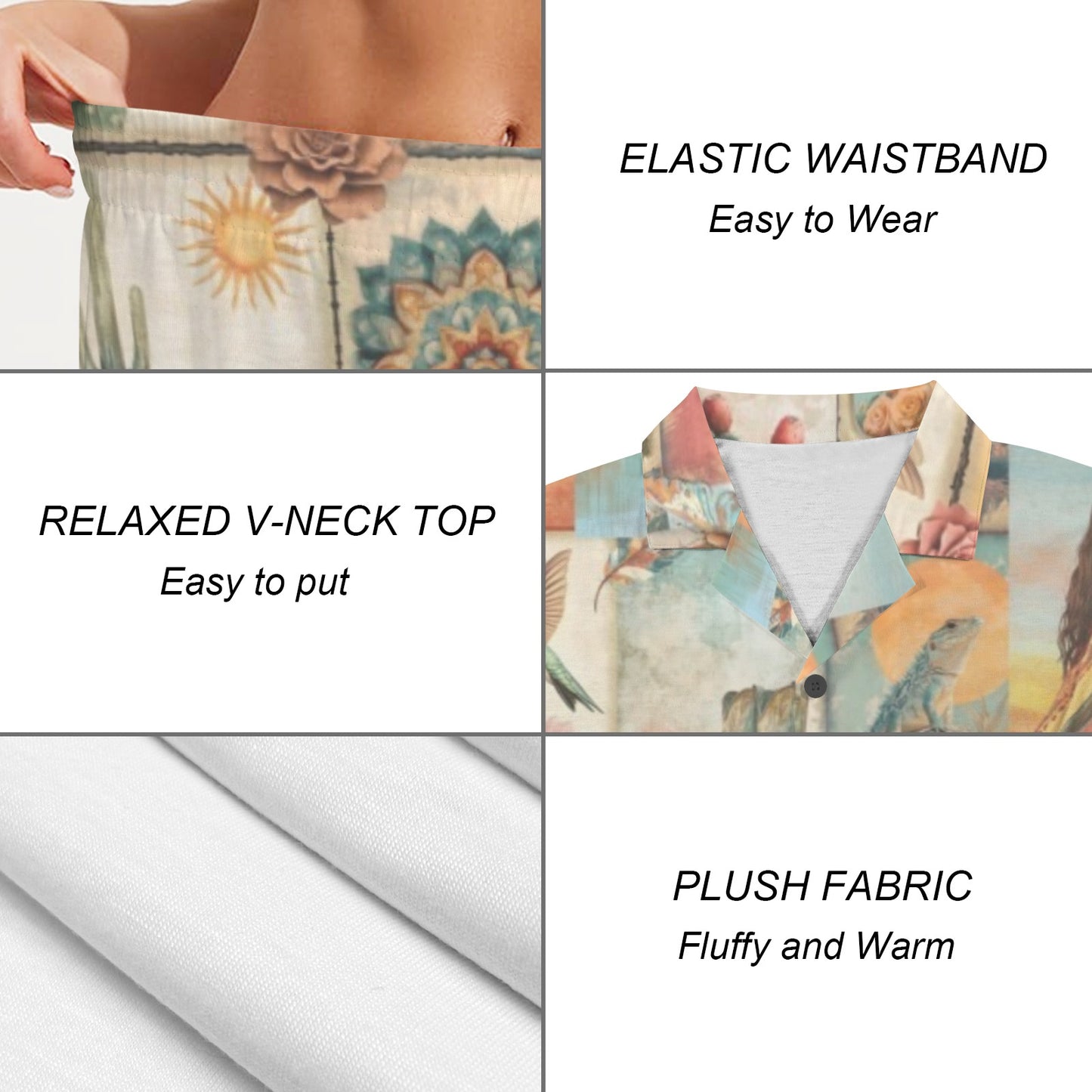 Baha Ranch Pictures of the Southwest Women's Pajama Set Made in America