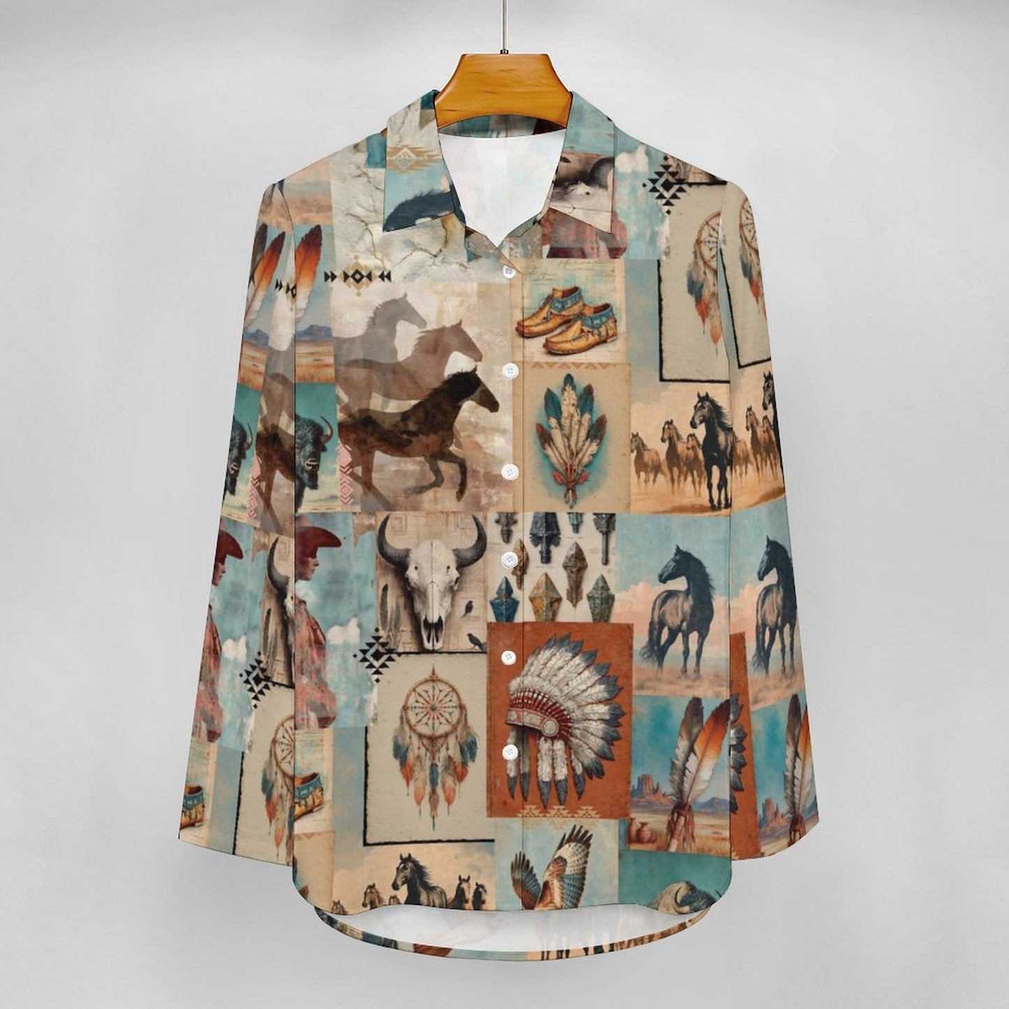 Baha Ranch Bohemian Dreams Cowgirl Button Up Blouse