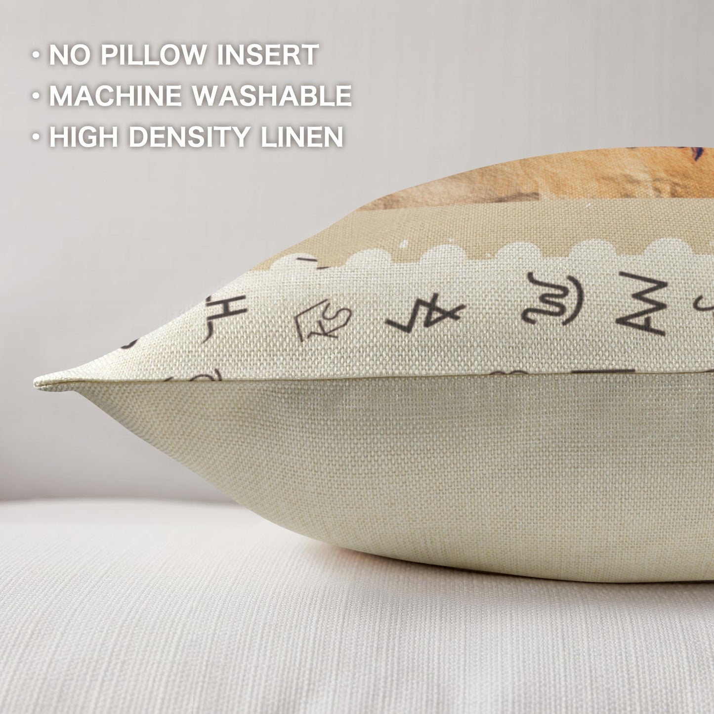 Baha Ranch Vintage Rodeo Stamp Throw Pillow Made in America