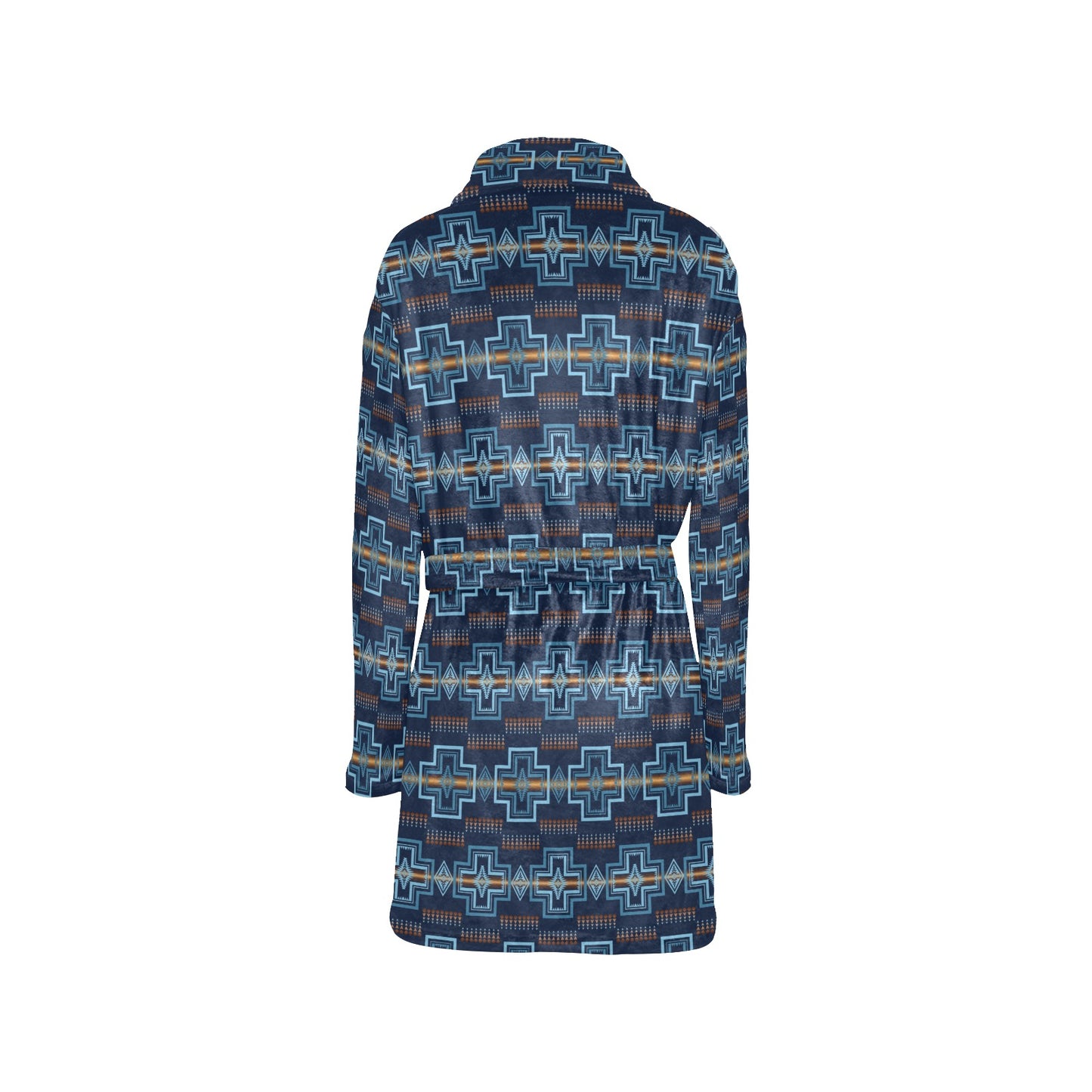 Navy Aztec Western Bath Robe