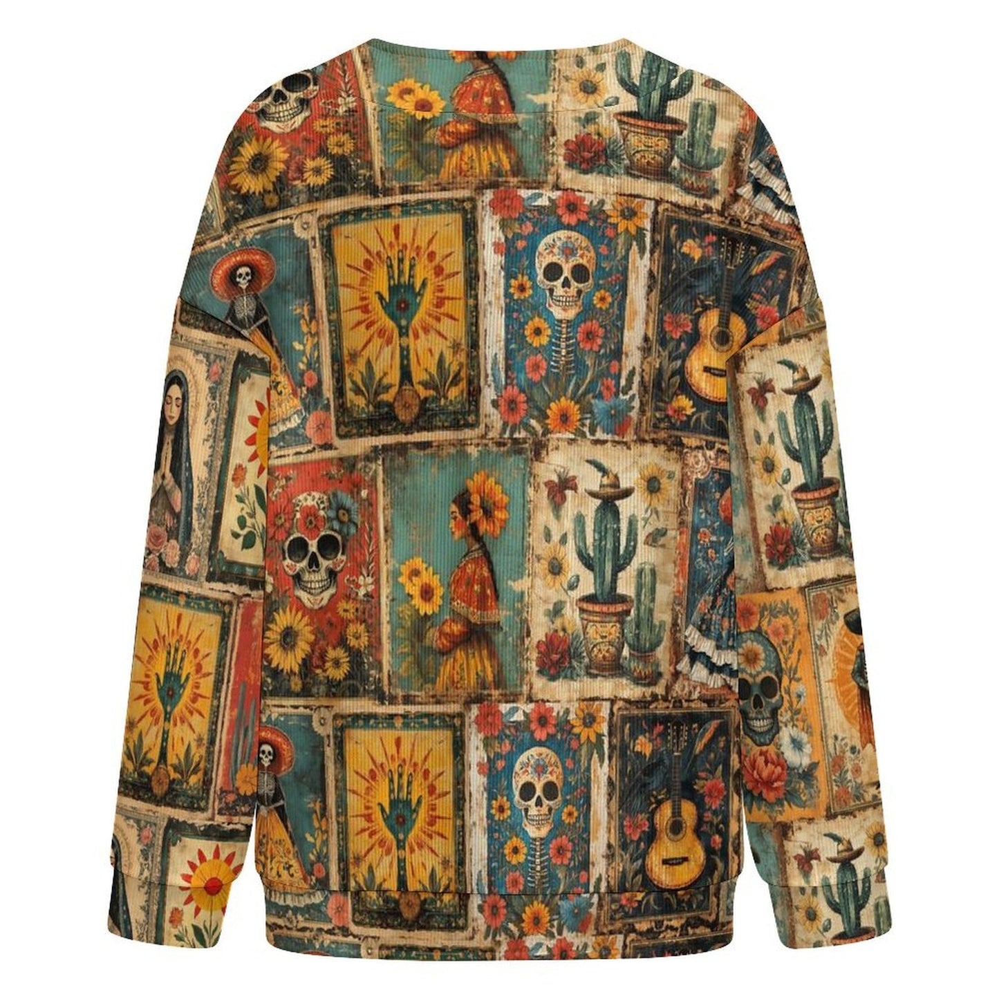 Dia de las Muertes Drop Shoulder Cardigan