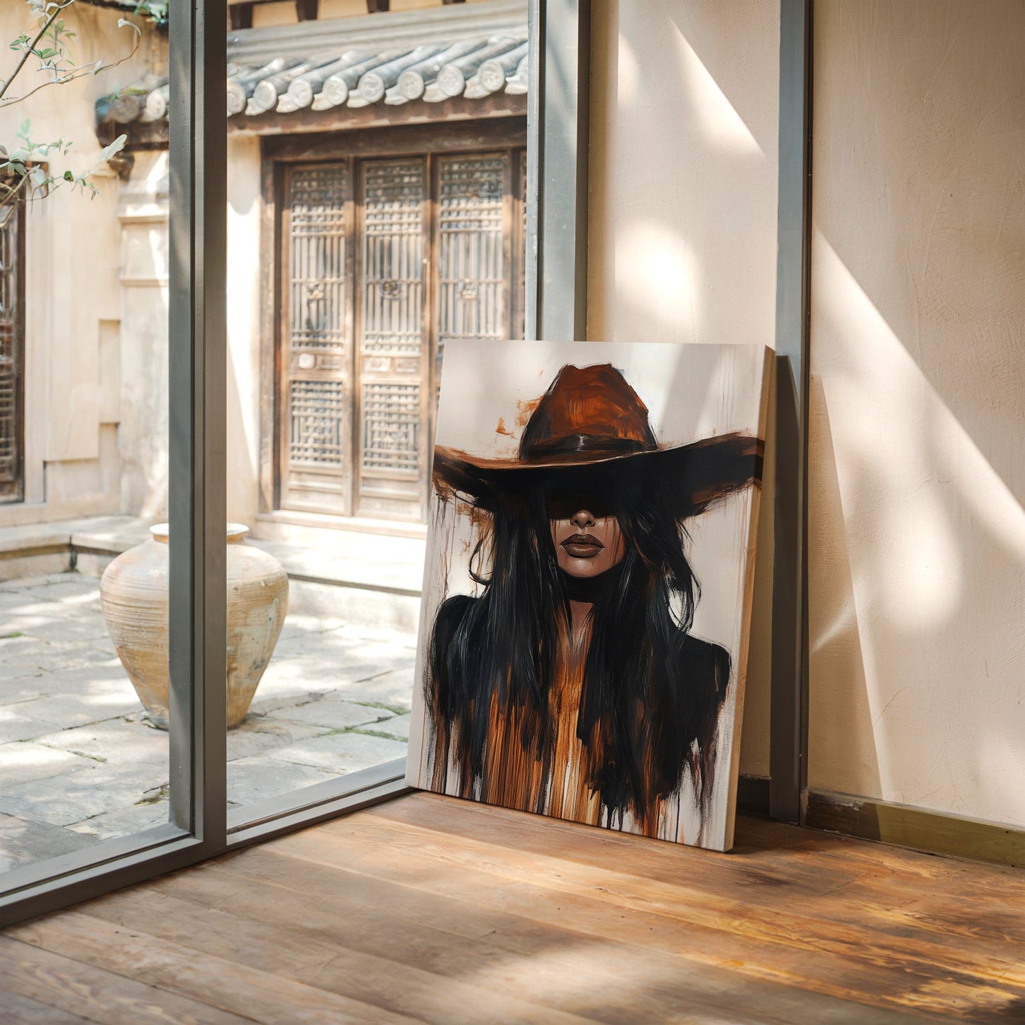 Midnight Dust – Western Cowgirl Wall Art